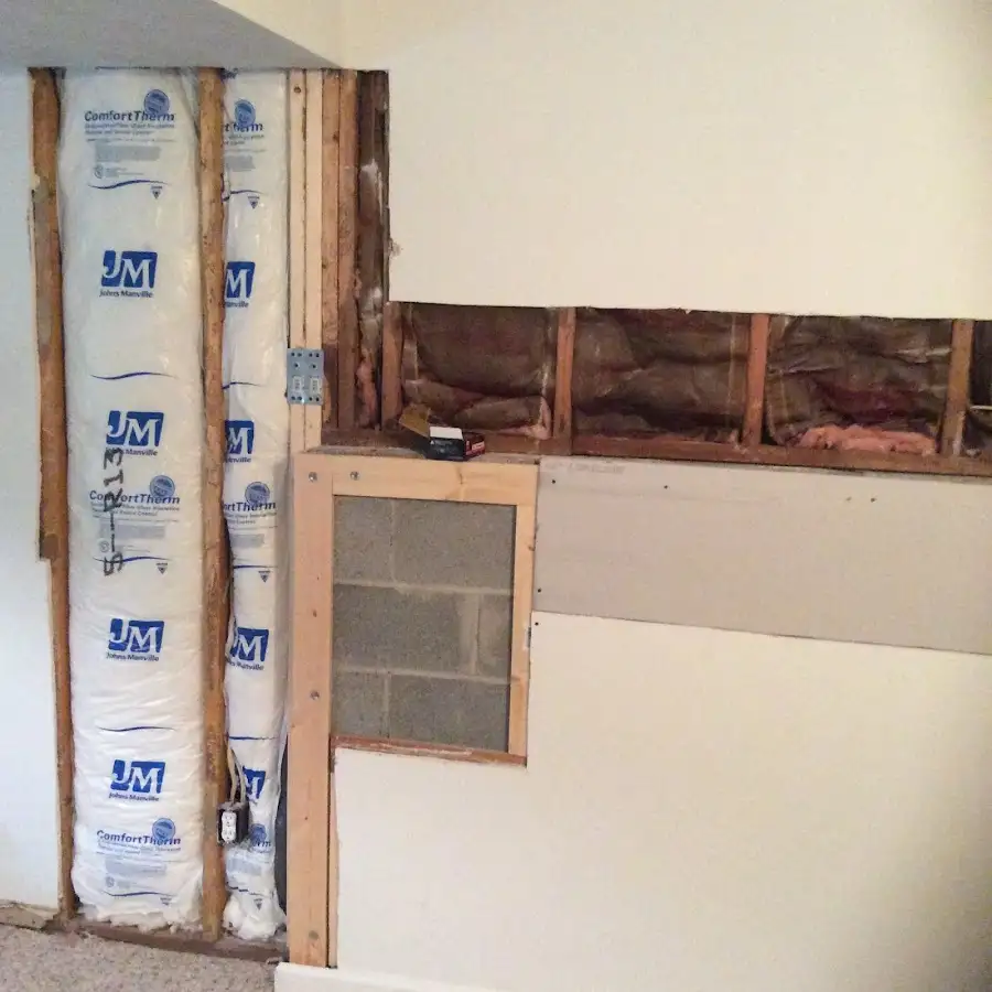 Wall insulation replacement during Contents Cleaning & Restoration in Aloha